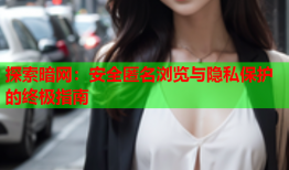 探索暗网：安全匿名浏览与隐私保护的终极指南