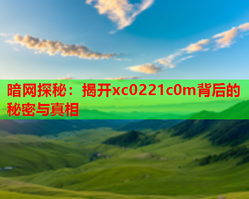 暗网探秘：揭开xc0221c0m背后的秘密与真相