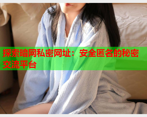 探索暗网私密网址：安全匿名的秘密交流平台